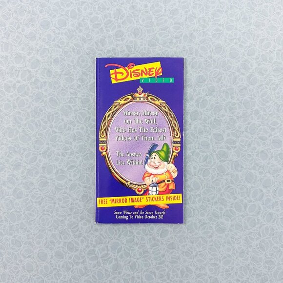 Snow White Disney Sticker Booklet 1994 VHS Promo - Picture 1 of 4